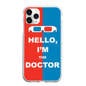 Чехол для iPhone 11 Pro матовый с принтом Im the Doctor , Силикон |  | арт | доктор кто | надпись | сериал | тардис | фильмы | я доктор