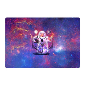 Магнитный плакат 3Х2 с принтом Звериный прайд , Полимерный материал с магнитным слоем | 6 деталей размером 9*9 см | волк | вселенная | галактика | звезды | медведь | орел | пума | туманность