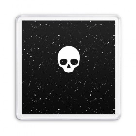 Магнит 55*55 с принтом Black Milk Skull Classic , Пластик | Размер: 65*65 мм; Размер печати: 55*55 мм | 