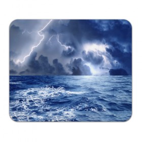Коврик прямоугольный с принтом Шторм , натуральный каучук | размер 230 х 185 мм; запечатка лицевой стороны | брызги | буря | вода | волны | гроза | капли | красивое | молния | море | непогода | океан | природа | синее | стихия | тучи