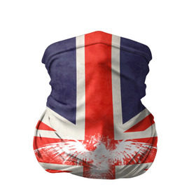 Бандана-труба 3D с принтом Флаг Англии с белым орлом , 100% полиэстер, ткань с особыми свойствами — Activecool | плотность 150‒180 г/м2; хорошо тянется, но сохраняет форму | Тематика изображения на принте: london | англия | белый | брызги | великобритания | империя | клякса | крылья | лондон | необычный | объеденное королевство | орел | птица | символ | сокол | туманный альбион | флаг