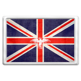 Магнит 45*70 с принтом Флаг Англии с белым орлом , Пластик | Размер: 78*52 мм; Размер печати: 70*45 | Тематика изображения на принте: london | англия | белый | брызги | великобритания | империя | клякса | крылья | лондон | необычный | объеденное королевство | орел | птица | символ | сокол | туманный альбион | флаг