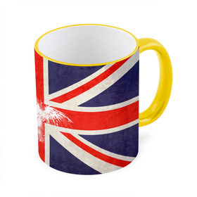 Кружка 3D с принтом Флаг Англии с белым орлом , керамика | ёмкость 330 мл | london | англия | белый | брызги | великобритания | империя | клякса | крылья | лондон | необычный | объеденное королевство | орел | птица | символ | сокол | туманный альбион | флаг