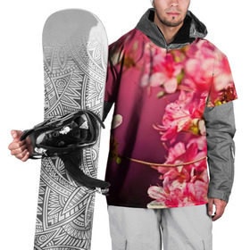 Накидка на куртку 3D с принтом Сакура , 100% полиэстер |  | 3d | flower | nature | pink | sakura | весна | деревья | природа | розовый | сакура | цветы | япония