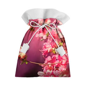 Подарочный 3D мешок с принтом Сакура , 100% полиэстер | Размер: 29*39 см | Тематика изображения на принте: 3d | flower | nature | pink | sakura | весна | деревья | природа | розовый | сакура | цветы | япония