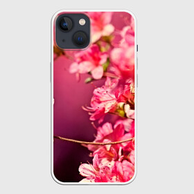 Чехол для iPhone 13 с принтом Сакура ,  |  | 3d | flower | nature | pink | sakura | весна | деревья | природа | розовый | сакура | цветы | япония