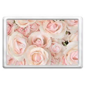 Магнит 45*70 с принтом Pink roses , Пластик | Размер: 78*52 мм; Размер печати: 70*45 | Тематика изображения на принте: розовый | розы
