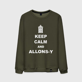 Мужской свитшот хлопок с принтом Keep calm and allons-y , 100% хлопок |  | Тематика изображения на принте: keep calm | арт | доктор кто | надпись | сериал | сохраняйте спокойствие | тардис | фильмы