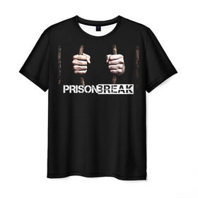 Мужская футболка 3D с принтом Prison break 9 , 100% полиэфир | прямой крой, круглый вырез горловины, длина до линии бедер | 