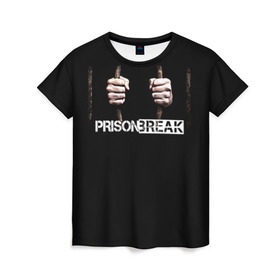 Женская футболка 3D с принтом Prison break 9 , 100% полиэфир ( синтетическое хлопкоподобное полотно) | прямой крой, круглый вырез горловины, длина до линии бедер | 