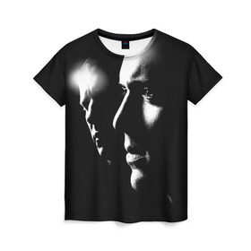 Женская футболка 3D с принтом Prison break 11 , 100% полиэфир ( синтетическое хлопкоподобное полотно) | прямой крой, круглый вырез горловины, длина до линии бедер | prison break | побег | сериал