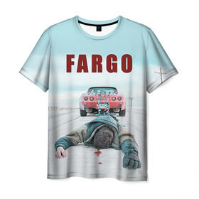 Мужская футболка 3D с принтом Fargo , 100% полиэфир | прямой крой, круглый вырез горловины, длина до линии бедер | Тематика изображения на принте: фарго