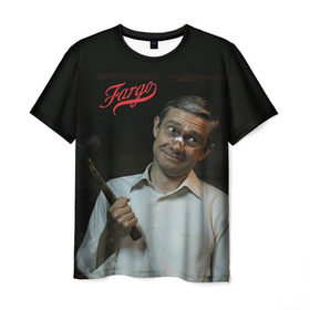 Мужская футболка 3D с принтом Fargo , 100% полиэфир | прямой крой, круглый вырез горловины, длина до линии бедер | фарго