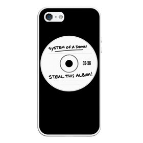 Чехол для iPhone 5/5S матовый с принтом Steal this album , Силикон | Область печати: задняя сторона чехла, без боковых панелей | serj tankian | system of a down | серж танкян | система вниз