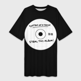 Платье-футболка 3D с принтом Steal this album ,  |  | serj tankian | system of a down | серж танкян | система вниз