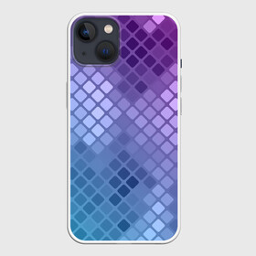 Чехол для iPhone 13 с принтом Snake ,  |  | blue | disco | geometry | skin | snake | square | violet | абстракция | блеск | геометрия | диско | змея | кожа | орнамент | паттерн