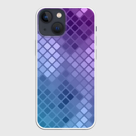 Чехол для iPhone 13 mini с принтом Snake ,  |  | blue | disco | geometry | skin | snake | square | violet | абстракция | блеск | геометрия | диско | змея | кожа | орнамент | паттерн