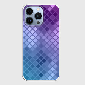 Чехол для iPhone 13 Pro с принтом Snake ,  |  | blue | disco | geometry | skin | snake | square | violet | абстракция | блеск | геометрия | диско | змея | кожа | орнамент | паттерн