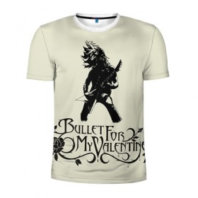 Мужская футболка 3D спортивная с принтом Bullet For My Valentine , 100% полиэстер с улучшенными характеристиками | приталенный силуэт, круглая горловина, широкие плечи, сужается к линии бедра | 