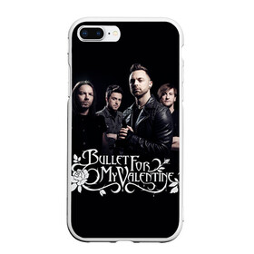 Чехол для iPhone 7Plus/8 Plus матовый с принтом Bullet For My Valentine , Силикон | Область печати: задняя сторона чехла, без боковых панелей | jamie mathias | jason james | matthew tuck | michael moose thomas | michael padget | nick crandle | джейми матиас | джейсон джеймс | майкл паджет | майкл томас | мэттью так | ник крэндл | пуля для моей возлюбленной