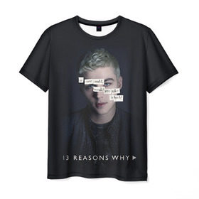 Мужская футболка 3D с принтом 13 reason why , 100% полиэфир | прямой крой, круглый вырез горловины, длина до линии бедер | Тематика изображения на принте: 13 reason why | 13 причин почему | сериал