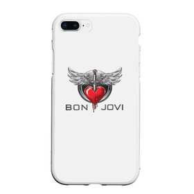 Чехол для iPhone 7Plus/8 Plus матовый с принтом Bon Jovi , Силикон | Область печати: задняя сторона чехла, без боковых панелей | its my life | бон жови | джон бон джови | кровь | меч | сердце