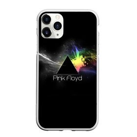 Чехол для iPhone 11 Pro Max матовый с принтом Pink Floyd Logo , Силикон |  | англия | басы | британия | гитара | группа | дым | космос | логотип | музыка | песни | пинк флойд | призма | радуга | рок | свет