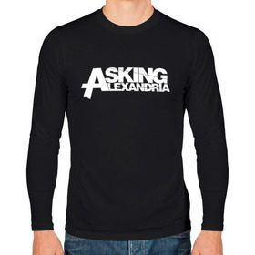 Мужской лонгслив хлопок с принтом Asking Alexandria , 100% хлопок |  | Тематика изображения на принте: asking alexandria