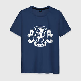 Мужская футболка хлопок с принтом AA Family , 100% хлопок | прямой крой, круглый вырез горловины, длина до линии бедер, слегка спущенное плечо. | Тематика изображения на принте: asking alexandria