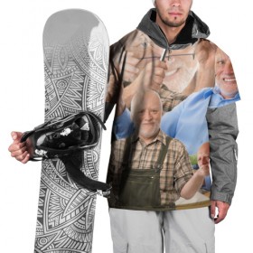 Накидка на куртку 3D с принтом Улыбка , 100% полиэстер |  | internet | meme | интернет | мем | юмор