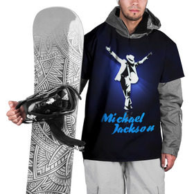 Накидка на куртку 3D с принтом Майкл Джексон , 100% полиэстер |  | Тематика изображения на принте: michael jackson | король