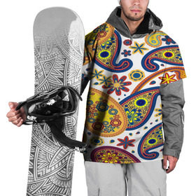 Накидка на куртку 3D с принтом Цветные огурцы , 100% полиэстер |  | cucumber | flower | gherkin | ornament | pattern | гжель | орнамент | текстура | турецкий огурец | узоры | цветок | цветочный | этнический узор