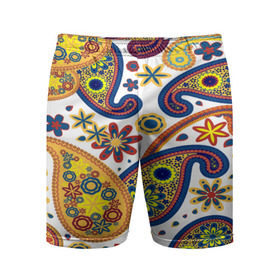 Мужские шорты 3D спортивные с принтом Цветные огурцы ,  |  | cucumber | flower | gherkin | ornament | pattern | гжель | орнамент | текстура | турецкий огурец | узоры | цветок | цветочный | этнический узор