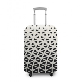 Чехол для чемодана 3D с принтом Необычный узор , 86% полиэфир, 14% спандекс | двустороннее нанесение принта, прорези для ручек и колес | Тематика изображения на принте: pattern | сетка | узоры