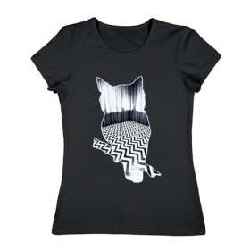 Женская футболка хлопок с принтом OWL , 100% хлопок | прямой крой, круглый вырез горловины, длина до линии бедер, слегка спущенное плечо | арт | животные | птицы | сериал | сова | твин пикс | фильмы