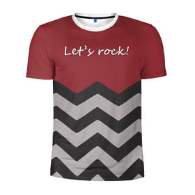 Мужская футболка 3D спортивная с принтом Let`s rock! , 100% полиэстер с улучшенными характеристиками | приталенный силуэт, круглая горловина, широкие плечи, сужается к линии бедра | lets rock | twin peaks | давайте сделаем это | даян | даяна | диана | дэвид линч | карлик | твин пикс