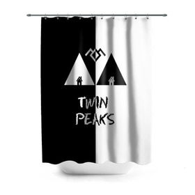 Штора 3D для ванной с принтом Twin Peaks , 100% полиэстер | плотность материала — 100 г/м2. Стандартный размер — 146 см х 180 см. По верхнему краю — пластиковые люверсы для креплений. В комплекте 10 пластиковых колец | арт | сериал | твин пикс | фильмы | черно белые