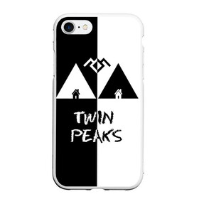 Чехол для iPhone 7/8 матовый с принтом Twin Peaks , Силикон | Область печати: задняя сторона чехла, без боковых панелей | арт | сериал | твин пикс | фильмы | черно белые