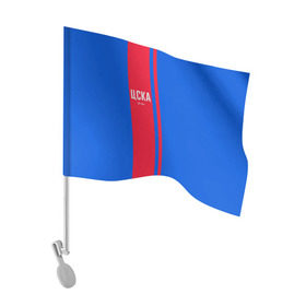 Флаг для автомобиля с принтом ЦСКА , 100% полиэстер | Размер: 30*21 см | кони | москва | цска