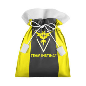 Подарочный 3D мешок с принтом Team instinct , 100% полиэстер | Размер: 29*39 см | Тематика изображения на принте: game | игра | игрок | инстинкт | пикачу | покемон