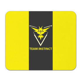 Коврик для мышки прямоугольный с принтом Team instinct , натуральный каучук | размер 230 х 185 мм; запечатка лицевой стороны | game | игра | игрок | инстинкт | пикачу | покемон