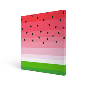 Холст квадратный с принтом Арбузик , 100% ПВХ |  | Тематика изображения на принте: pattern | trend | арбуз | зеленый | косточки | красный | мода | патерн | паттерн | розовый | текстура | тренд | фрукт | ягода