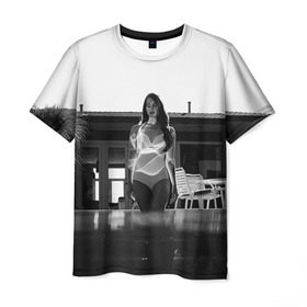 Мужская футболка 3D с принтом Lana Del Rey , 100% полиэфир | прямой крой, круглый вырез горловины, длина до линии бедер | lana del rey | лана дель рей