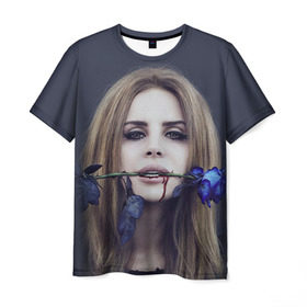 Мужская футболка 3D с принтом Lana Del Rey , 100% полиэфир | прямой крой, круглый вырез горловины, длина до линии бедер | Тематика изображения на принте: lana del rey | лана дель рей