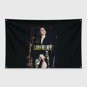 Флаг-баннер с принтом Lana Del Rey , 100% полиэстер | размер 67 х 109 см, плотность ткани — 95 г/м2; по краям флага есть четыре люверса для крепления | lana del rey | лана дель рей