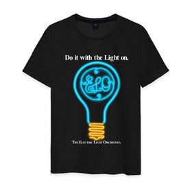 Мужская футболка хлопок с принтом The Electric Light Orchestra , 100% хлопок | прямой крой, круглый вырез горловины, длина до линии бедер, слегка спущенное плечо. | electric | electronic | elo | light | music | orchestra | музыка | электронная | эло