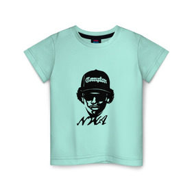 Детская футболка хлопок с принтом NWA , 100% хлопок | круглый вырез горловины, полуприлегающий силуэт, длина до линии бедер | compton | dr dre | eazy e | ice cube | nwa | rap hip hop | комптон | лос анджелес | рэп | хип хоп