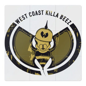 Магнитный плакат 3Х3 с принтом West Coast Killa Beez , Полимерный материал с магнитным слоем | 9 деталей размером 9*9 см | Тематика изображения на принте: clan | east | ghostface | gza | hip hop | killer | method man | rap | rza | shaolin | west | wu tang | ву тэнг | нью йорк | пчела | рэп | хип хоп | шаолинь