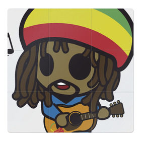 Магнитный плакат 3Х3 с принтом Reggae , Полимерный материал с магнитным слоем | 9 деталей размером 9*9 см | bob marley | боб марли