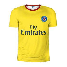 Мужская футболка 3D спортивная с принтом ПСЖ , 100% полиэстер с улучшенными характеристиками | приталенный силуэт, круглая горловина, широкие плечи, сужается к линии бедра | neymar | psg | неймар | псж | футбол